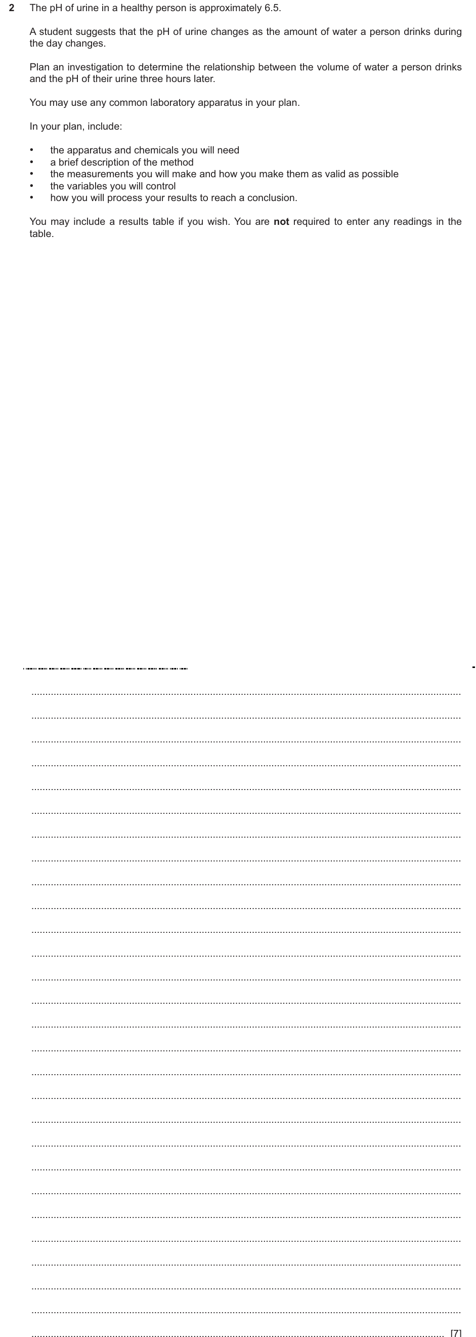 IGCSE 0654 May/June 2025 Paper 63 Question 2 — Excretion & the kidney