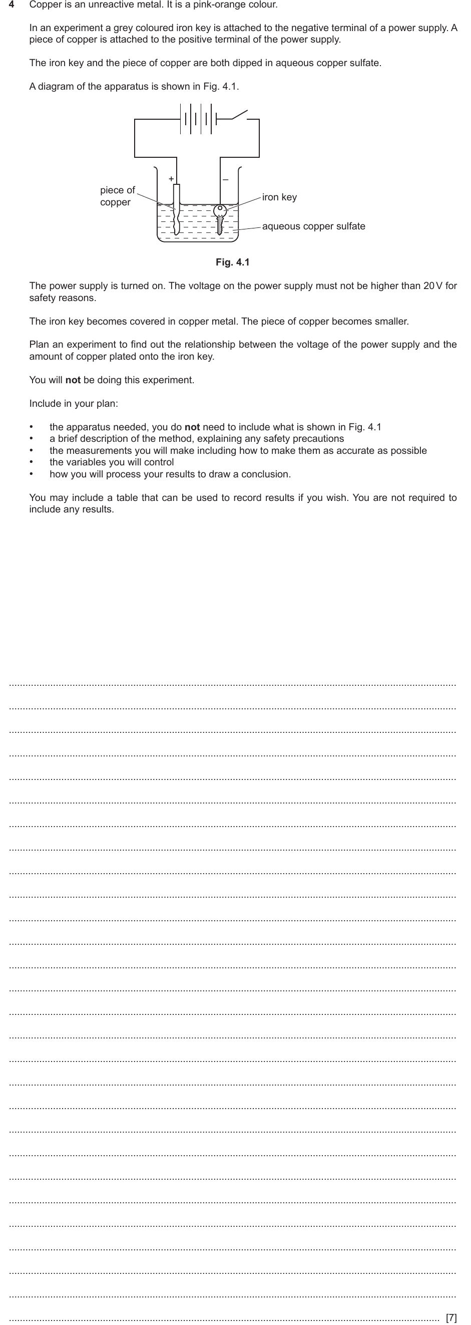 IGCSE 0654 Oct/Nov 2022 Paper 61 Question 4 — Work & power