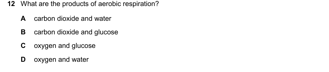 IGCSE 0654 March 2025 Paper 12 Question 12 — Aerobic & anaerobic respiration