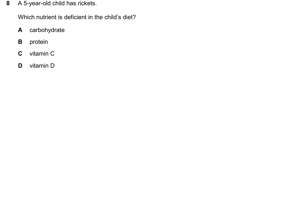 IGCSE 0654 March 2025 Paper 12 Question 8 — Balanced diet