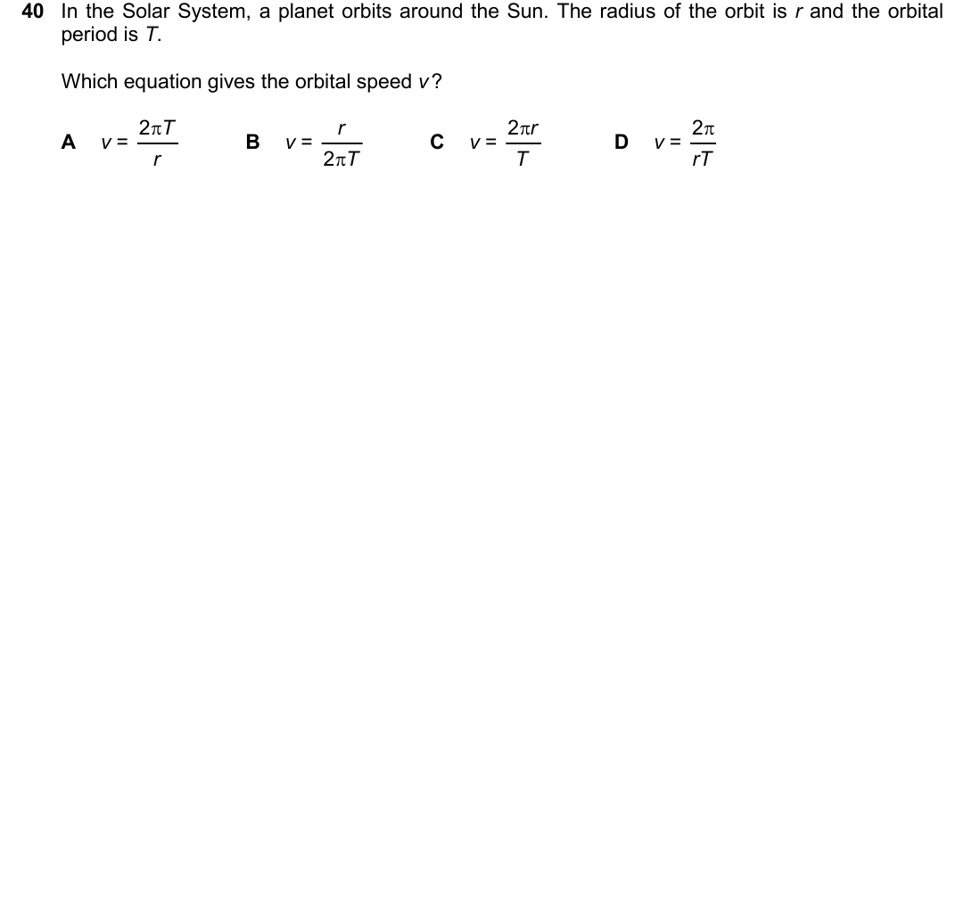 IGCSE 0654 March 2025 Paper 22 Question 40 — Earth & the Solar System