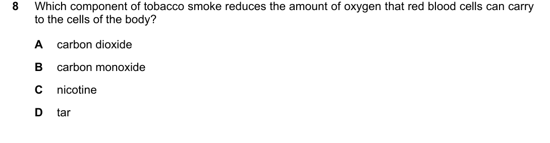 IGCSE 0654 May/June 2022 Paper 22 Question 8 — Blood