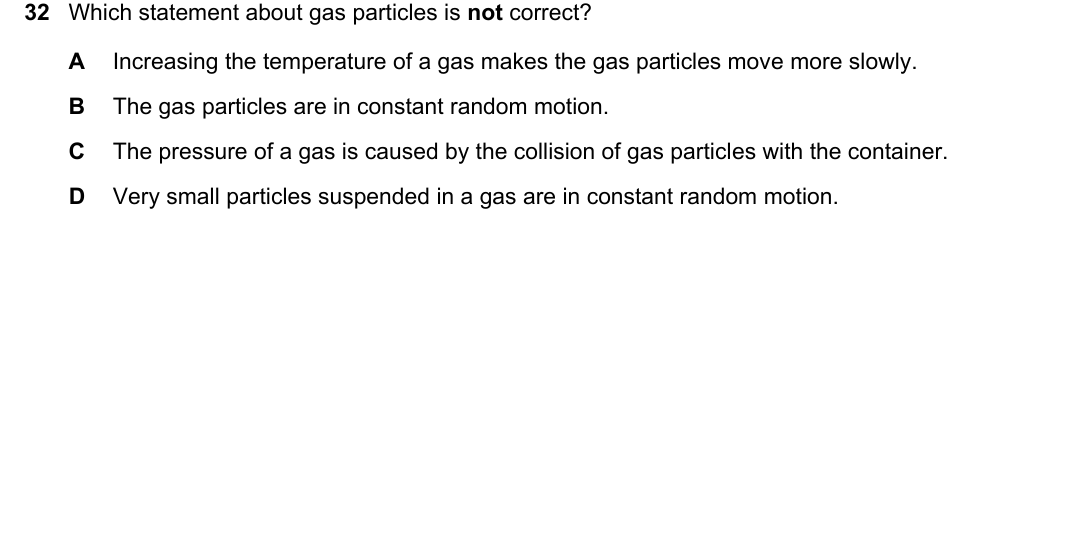IGCSE 0654 May/June 2023 Paper 22 Question 32 — Kinetic particle model