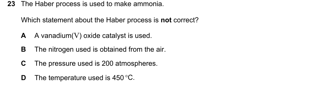 IGCSE 0654 May/June 2023 Paper 23 Question 23 — Reversible reactions