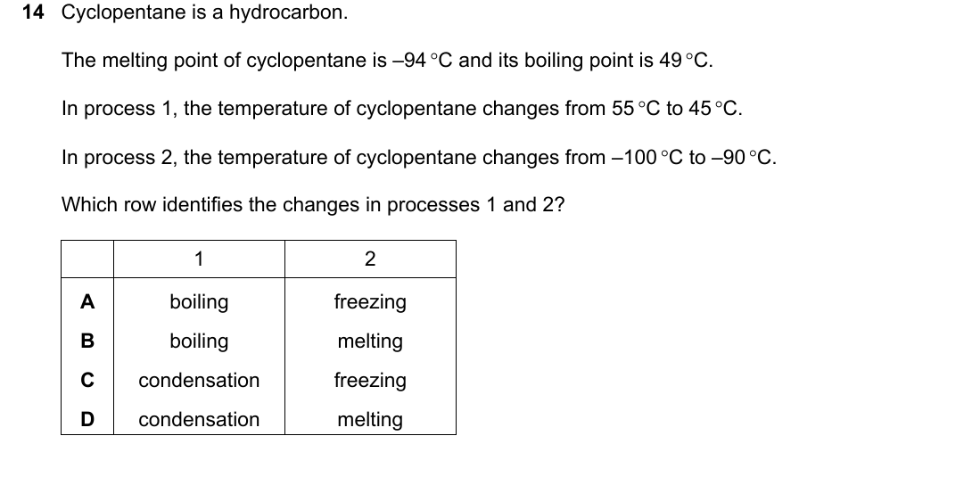 IGCSE 0654 May/June 2024 Paper 11 Question 14 — Changes of state