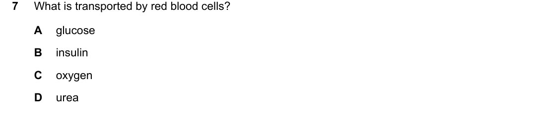 IGCSE 0654 May/June 2024 Paper 11 Question 7 — Blood