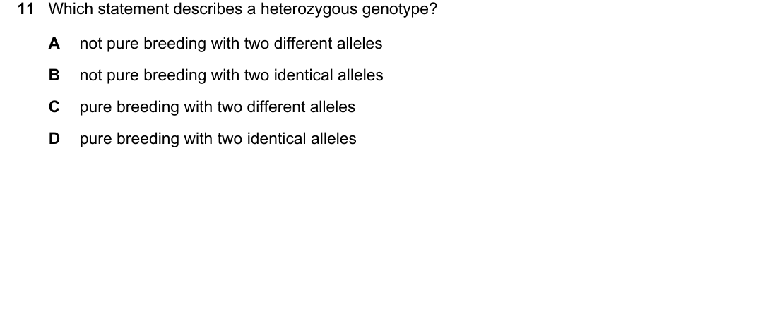 IGCSE 0654 May/June 2024 Paper 12 Question 11 — Chromosomes, genes & DNA