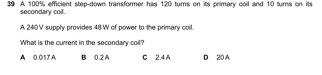 IGCSE 0654 May/June 2024 Paper 21 Question 39 — Work & power