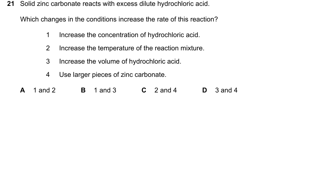 IGCSE 0654 May/June 2025 Paper 11 Question 21 — Acids, bases & pH