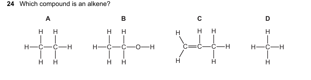 IGCSE 0654 May/June 2025 Paper 11 Question 24 — Alkanes & alkenes