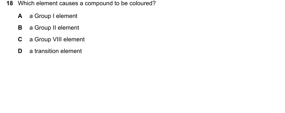 IGCSE 0654 May/June 2025 Paper 12 Question 18 — Group I alkali metals