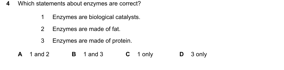 IGCSE 0654 May/June 2025 Paper 13 Question 4 — Enzyme action