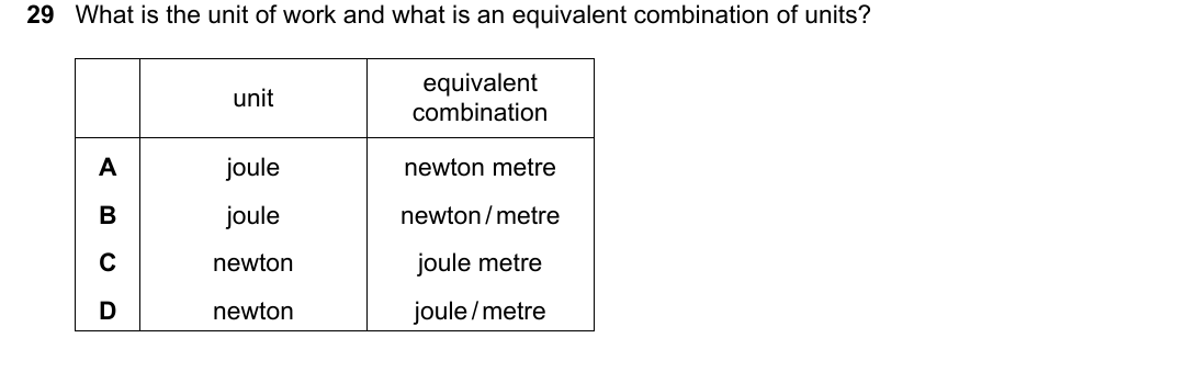 IGCSE 0654 May/June 2025 Paper 21 Question 29 — Work & power