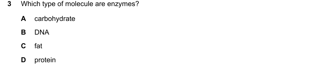 IGCSE 0654 May/June 2025 Paper 21 Question 3 — Carbohydrates, proteins & fats