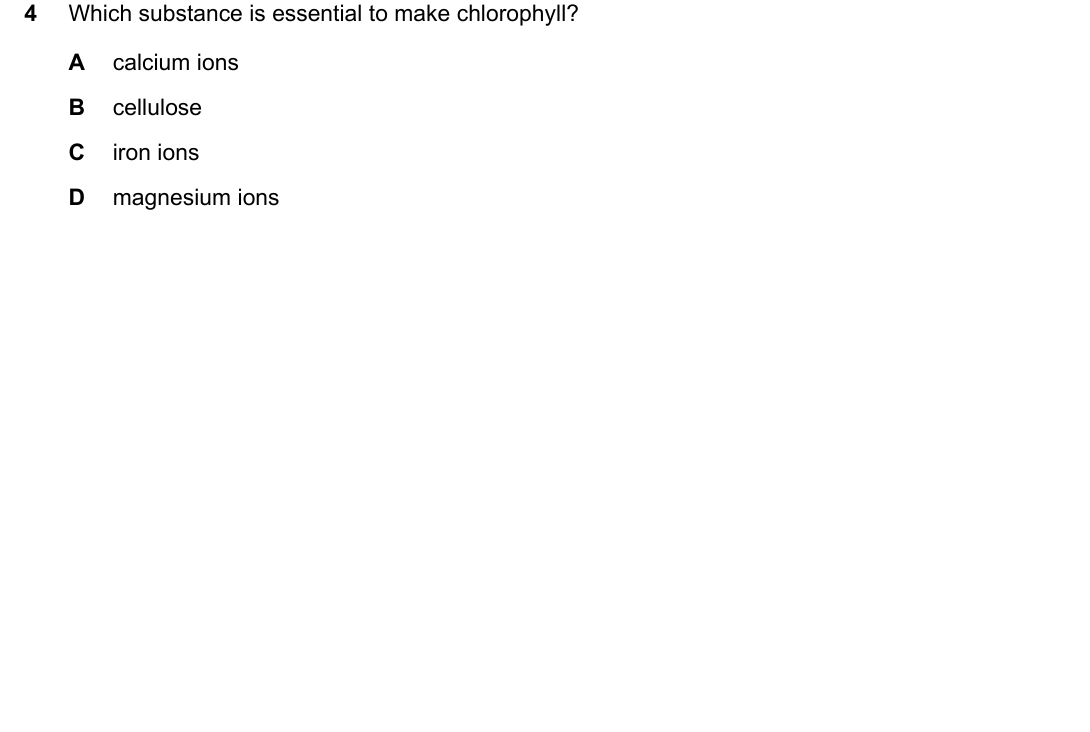 IGCSE 0654 May/June 2025 Paper 21 Question 4 — Mineral needs of plants