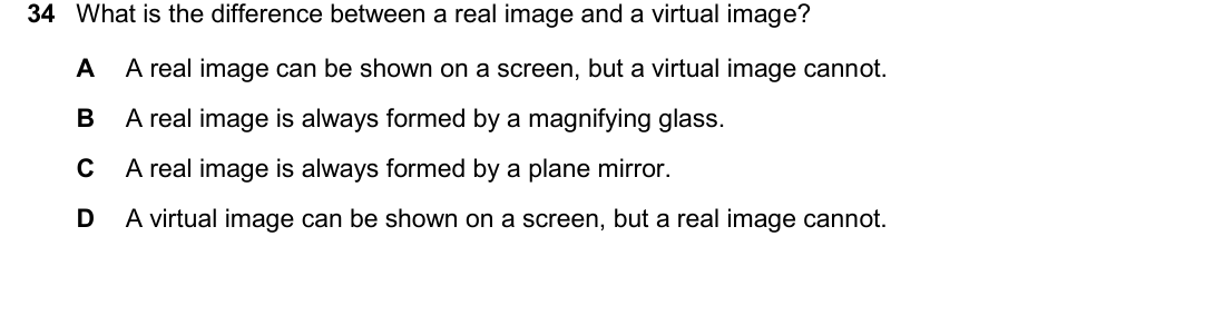 IGCSE 0654 May/June 2025 Paper 22 Question 34 — Lenses