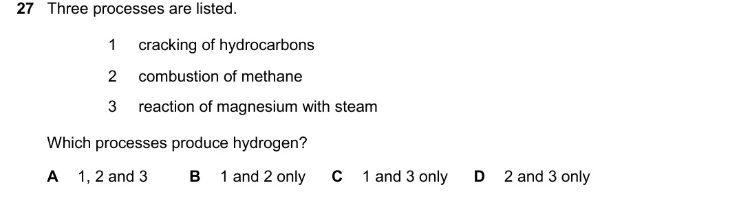 IGCSE 0654 May/June 2025 Paper 23 Question 27 — Fuels & petroleum