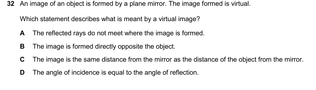 IGCSE 0654 May/June 2025 Paper 23 Question 32 — Reflection & refraction of light