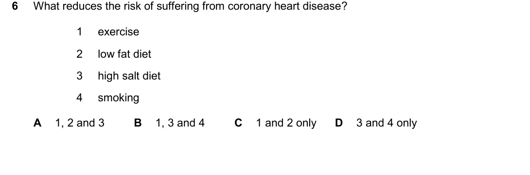 IGCSE 0654 May/June 2025 Paper 23 Question 6 — Heart & circulatory system