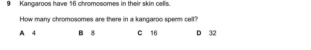 IGCSE 0654 May/June 2025 Paper 23 Question 9 — Chromosomes, genes & DNA