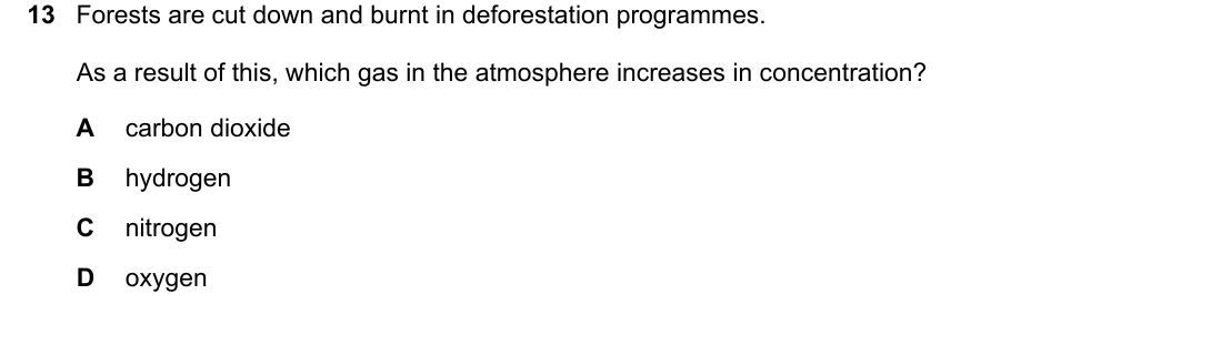 IGCSE 0654 Oct/Nov 2023 Paper 21 Question 13 — Conservation & sustainability