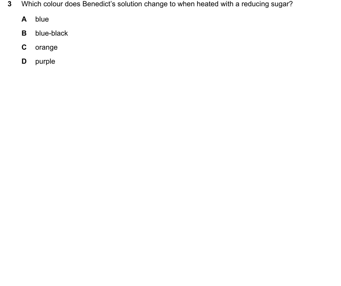 IGCSE 0654 Oct/Nov 2023 Paper 21 Question 3 — Food tests