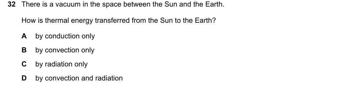 IGCSE 0654 Oct/Nov 2024 Paper 23 Question 32 — Conduction, convection & radiation