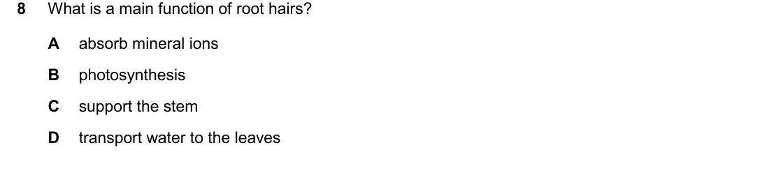 IGCSE 0654 Oct/Nov 2025 Paper 11 Question 8 — Mineral needs of plants