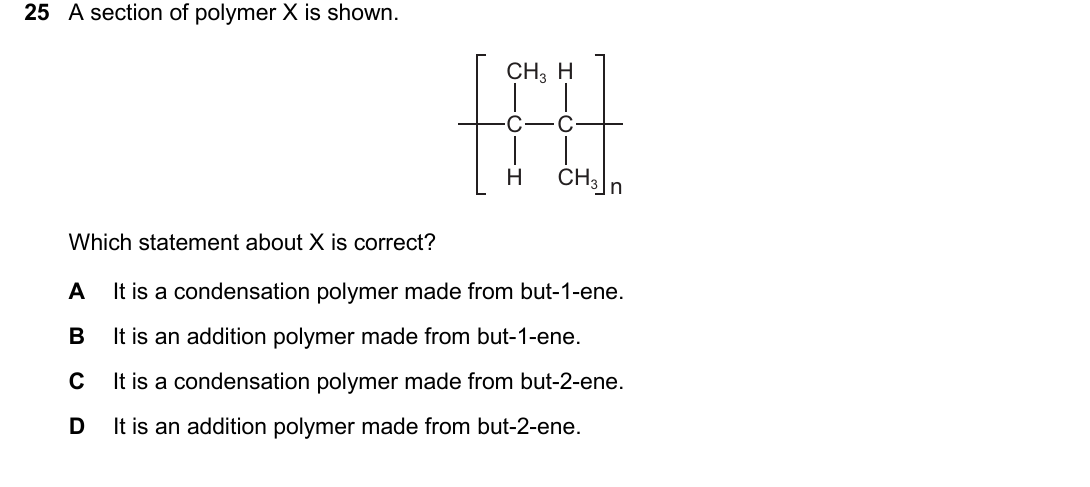 IGCSE 0654 Oct/Nov 2025 Paper 21 Question 25 — Polymers
