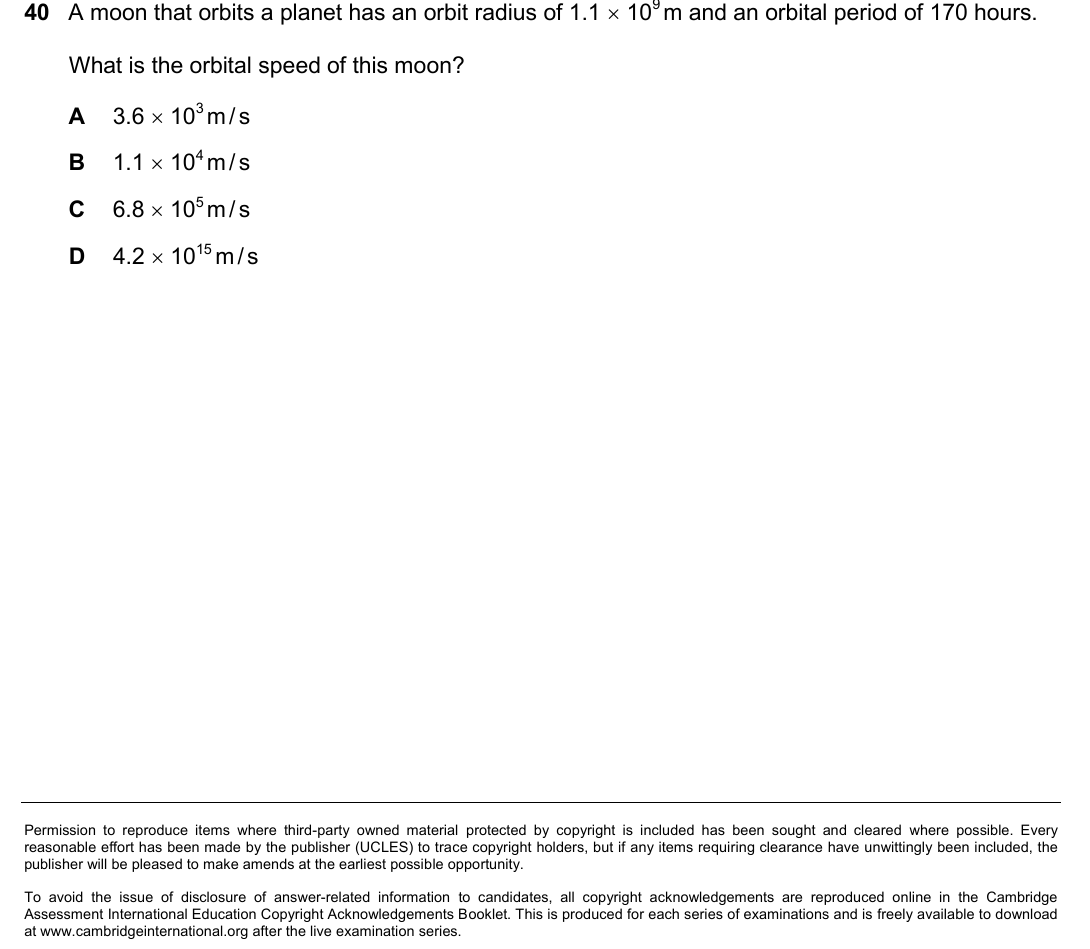 IGCSE 0654 Oct/Nov 2025 Paper 21 Question 40 — Speed, velocity & acceleration