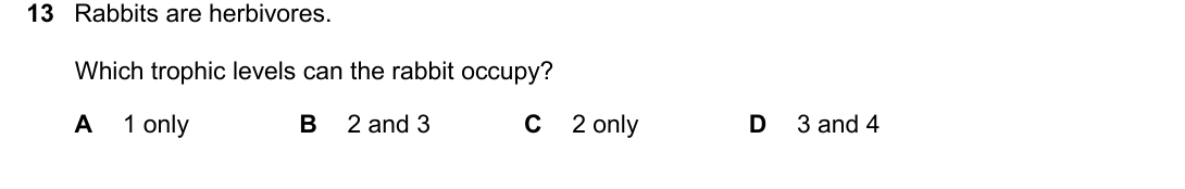 IGCSE 0654 Oct/Nov 2025 Paper 22 Question 13 — Food chains, webs & energy flow