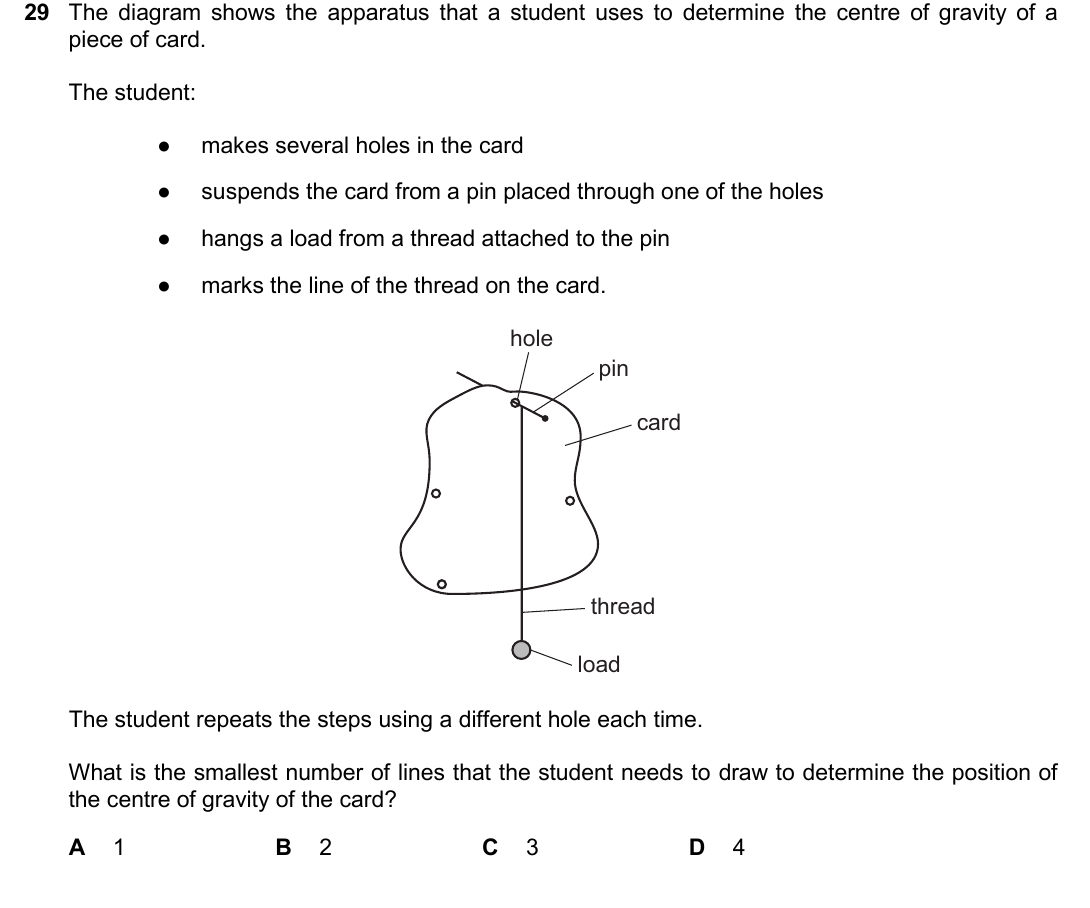 IGCSE 0654 Oct/Nov 2025 Paper 22 Question 29 — Turning effect (moments)
