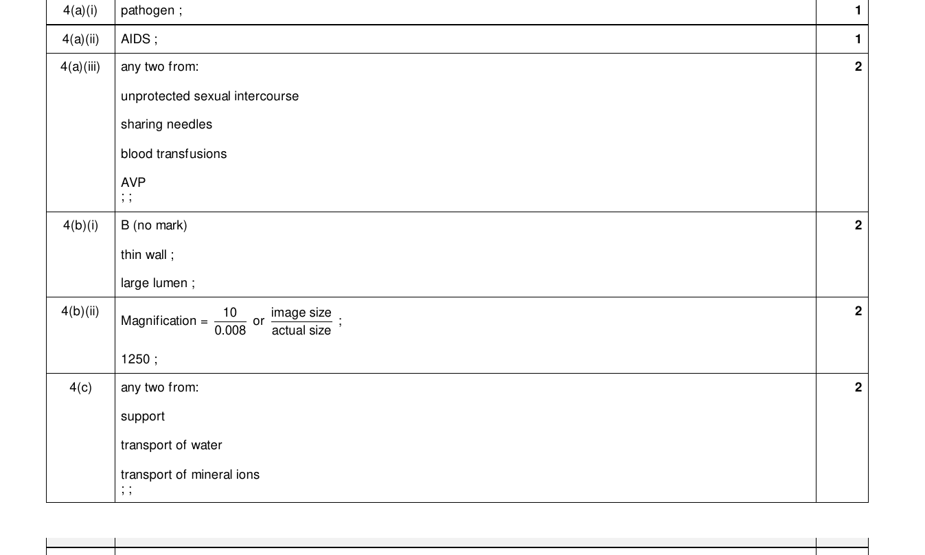 Mark scheme for IGCSE 0654 Mar 2025 Paper 32 Q4