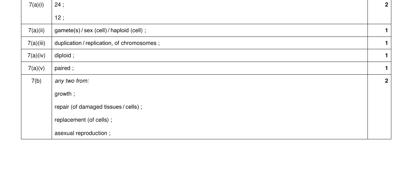 Mark scheme for IGCSE 0654 Nov 2024 Paper 42 Q7