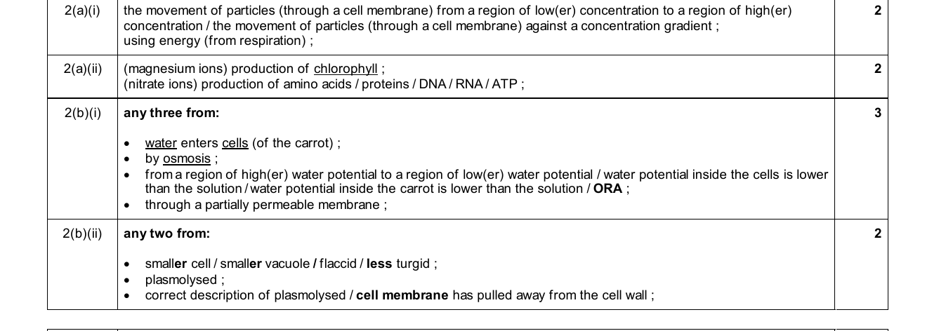 Mark scheme for IGCSE 0654 Nov 2025 Paper 43 Q2