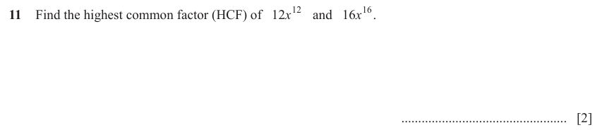 IGCSE Mathematics 0580 March 2023 Paper 22 Question 11 – Numbers, The four rules, 2 marks