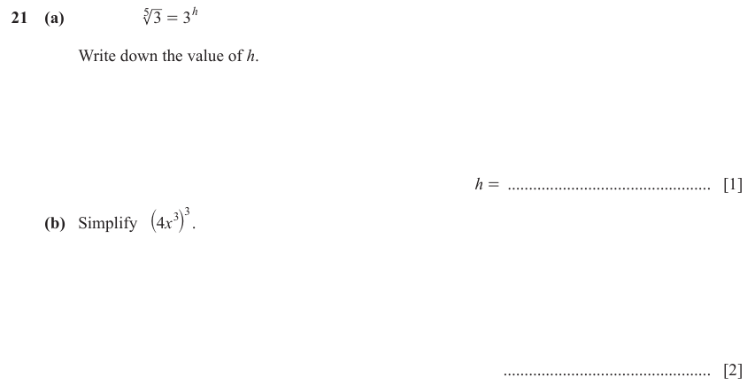 IGCSE Mathematics 0580 March 2024 Paper 22 Question 21 – Numbers, The four rules, 3 marks
