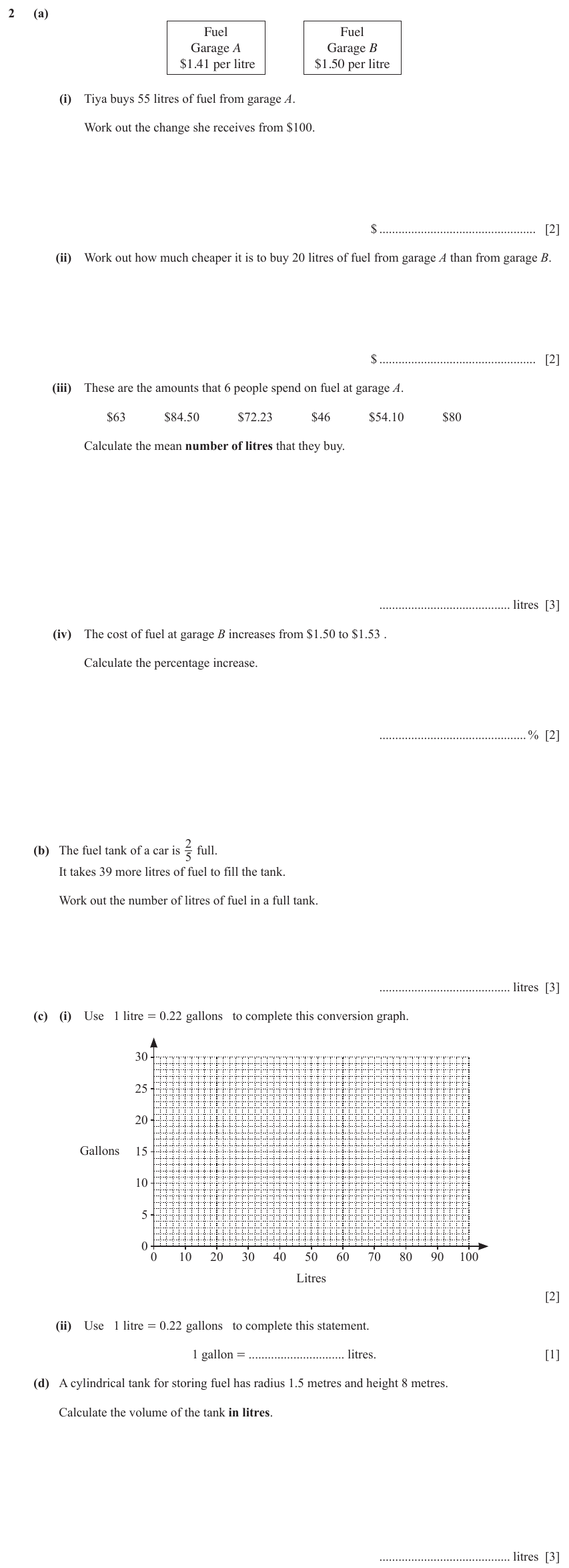IGCSE Mathematics 0580 March 2024 Paper 32 Question 2 – Statistics, Averages (discrete data), 18 marks