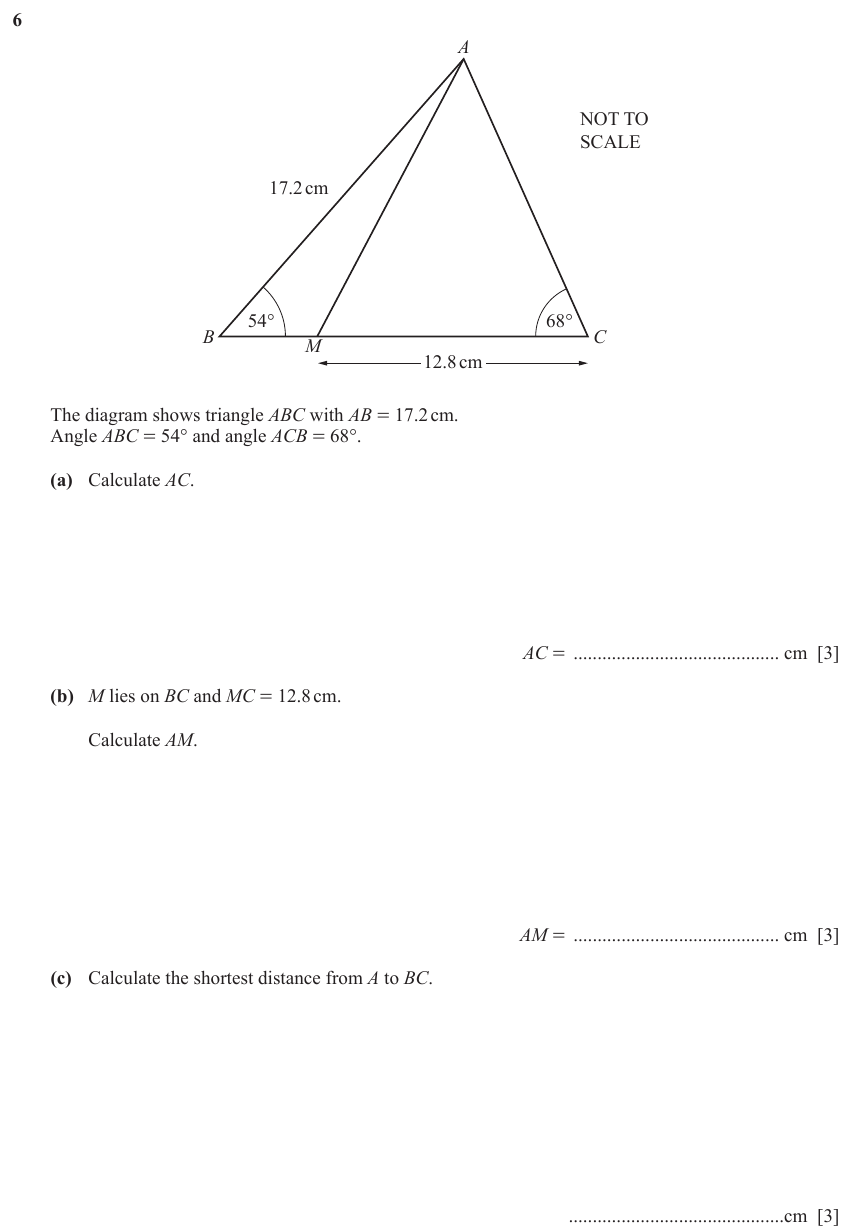 IGCSE Mathematics 0580 March 2024 Paper 42 Question 6 – Vectors, Vectors (basic), 9 marks