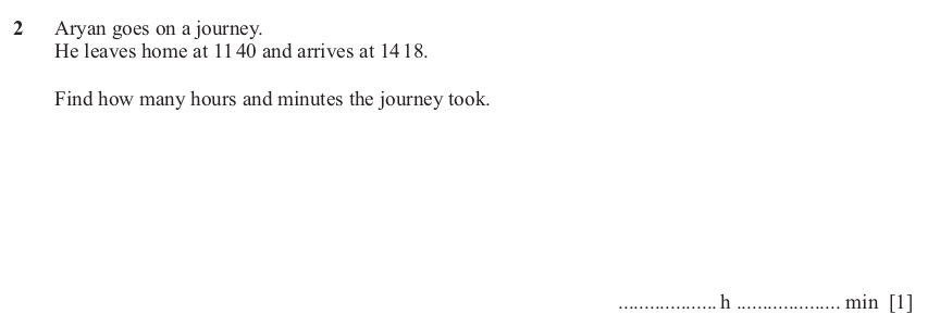 IGCSE Mathematics 0580 March 2025 Paper 22 Question 2 – Numbers, The four rules, 1 marks