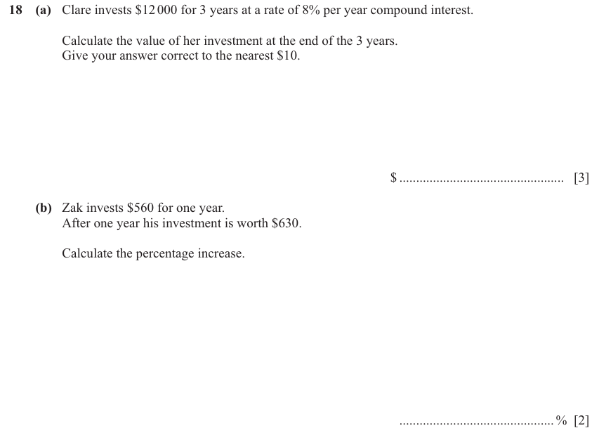 IGCSE 0580 Mar 2025 Paper 32 Question 18 — Bounds (Core, 5 marks)