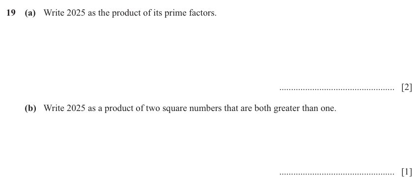 IGCSE Mathematics 0580 March 2025 Paper 32 Question 19 – Numbers, The four rules, 3 marks
