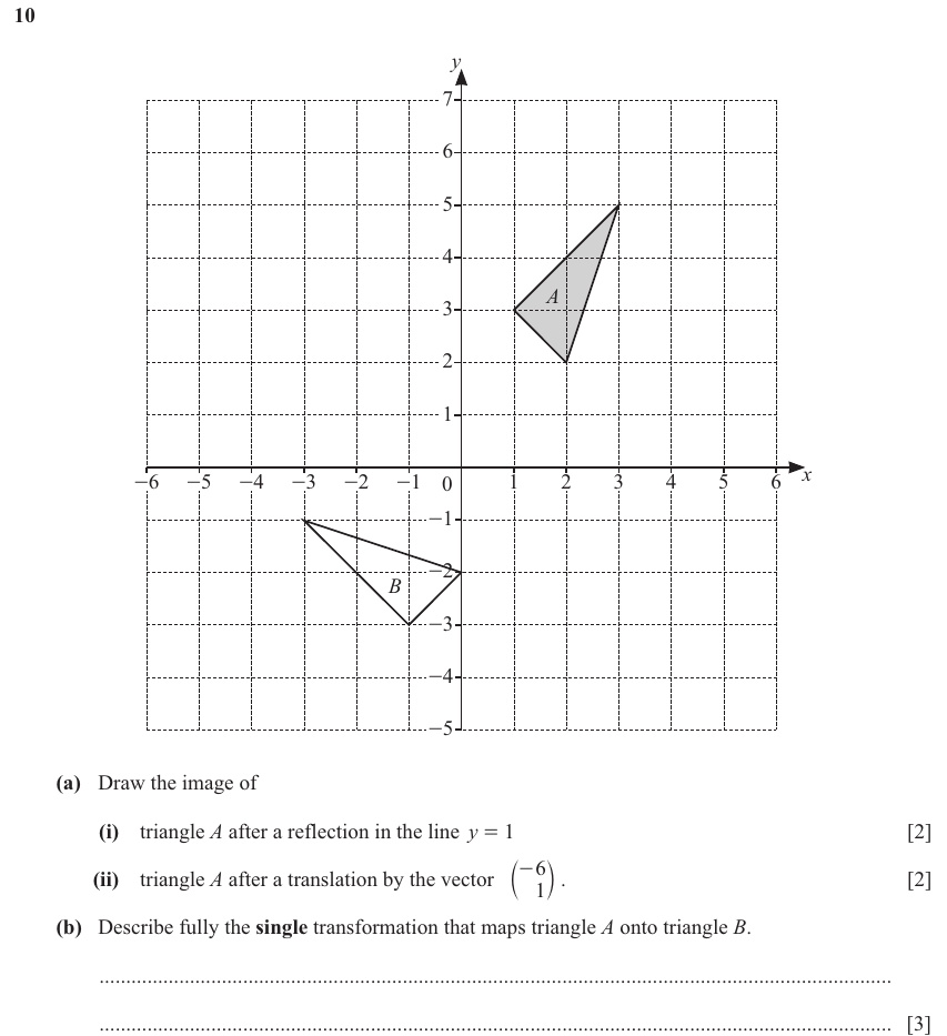 IGCSE 0580 Mar 2025 Paper 42 Question 10 — Vectors (basic) (Extended, 7 marks)