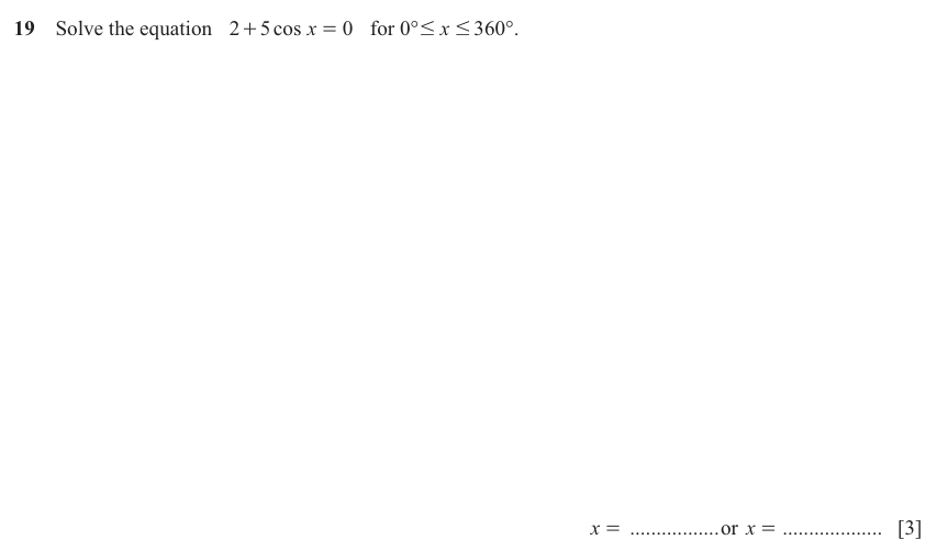 IGCSE Mathematics 0580 March 2025 Paper 42 Question 19 – Algebra, Basic algebra, 3 marks