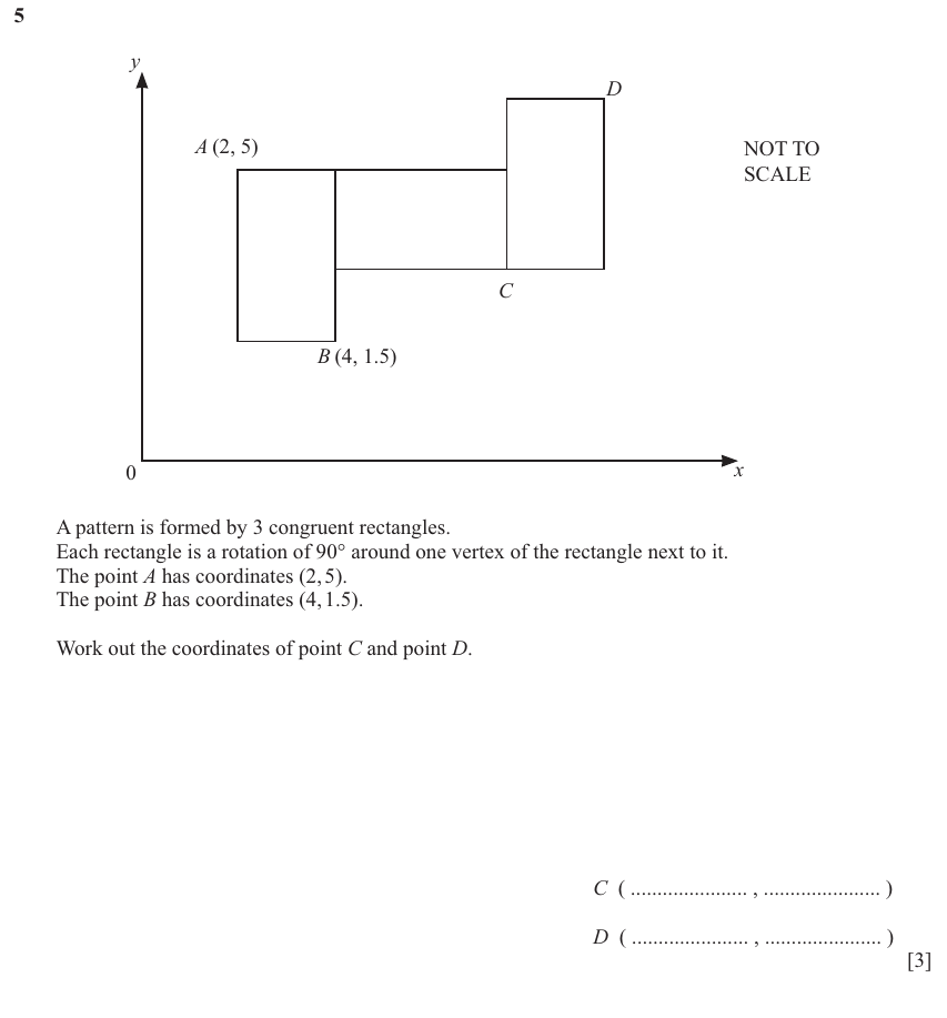IGCSE 0580 Mar 2025 Paper 42 Question 5 — Transformations (Extended, 3 marks)