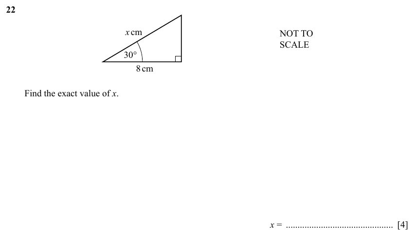 IGCSE Mathematics 0580 Specimen 2025 Paper 21 Question 22 – Numbers, The four rules, 4 marks