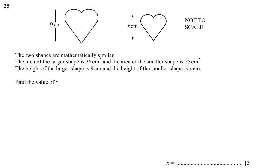 IGCSE Mathematics 0580 Specimen 2025 Paper 21 Question 25 – Numbers, The four rules, 3 marks
