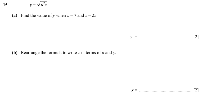 IGCSE Mathematics 0580 Specimen 2025 Paper 41 Question 15 – Numbers, The four rules, 4 marks