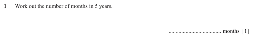 IGCSE Mathematics 0580 May/June 2023 Paper 11 Question 1 – Numbers, The four rules, 1 marks
