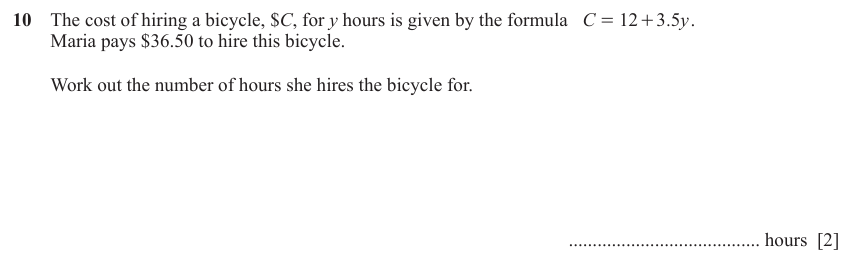 IGCSE Mathematics 0580 May/June 2023 Paper 11 Question 10 – Numbers, The four rules, 2 marks